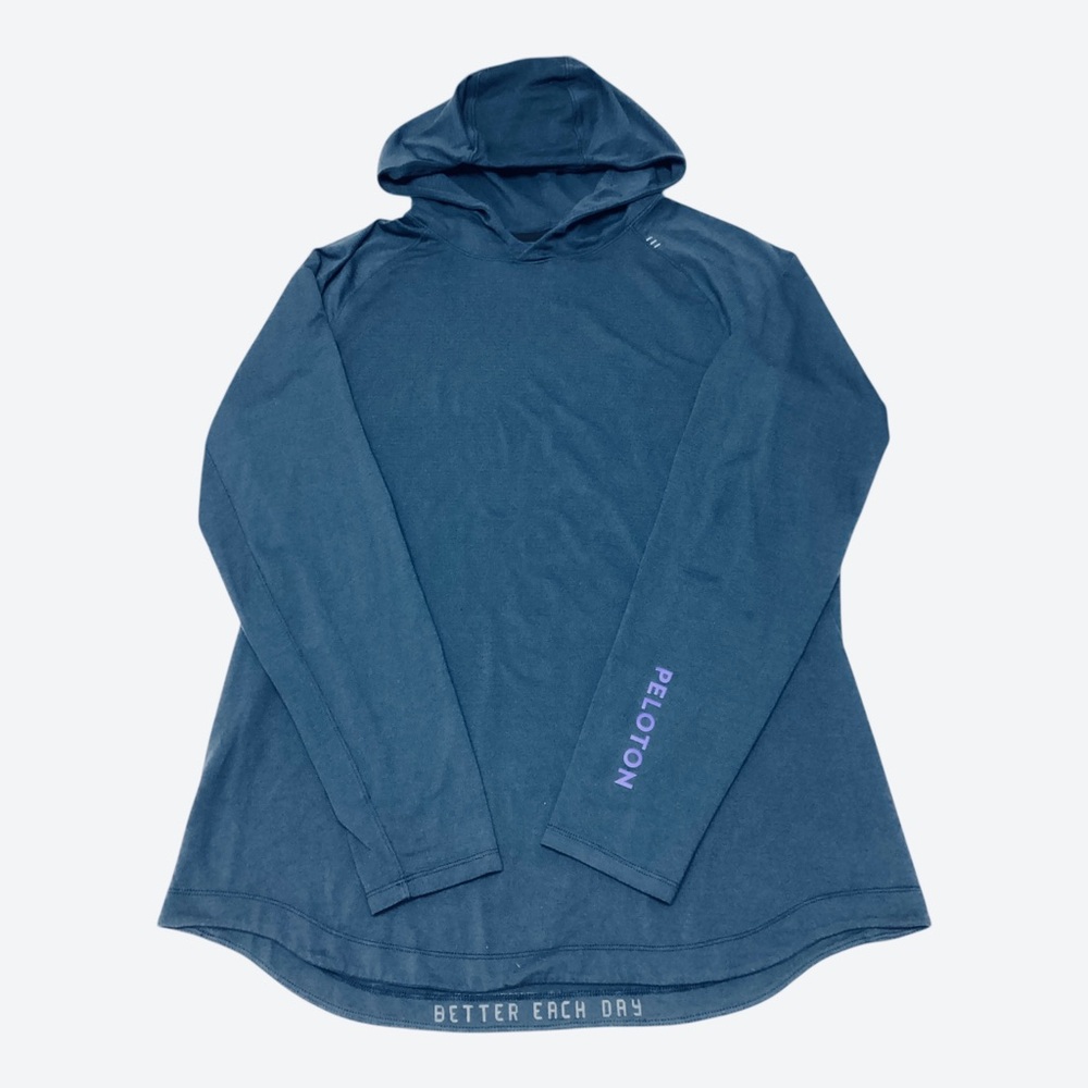 Lululemon x Pelotón Men’s Navy Blue Crewneck Hooded Long-Sleeve Pullover size L